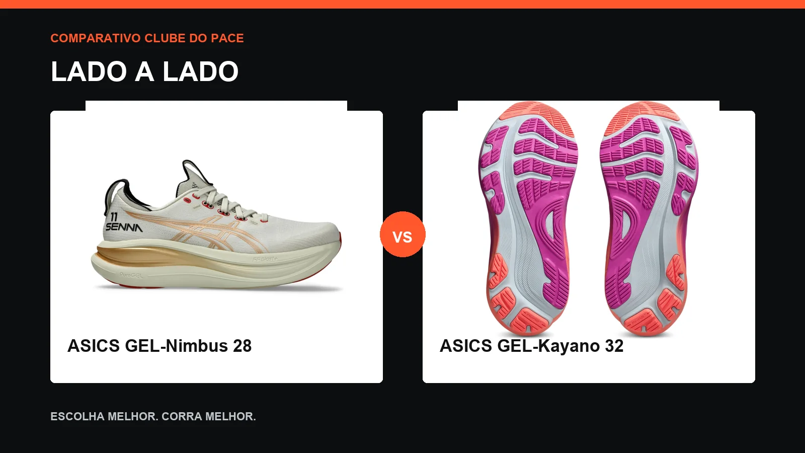 Comparativo ASICS GEL-Nimbus 28 vs ASICS GEL-Kayano 32