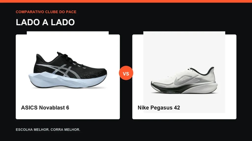 Comparativo ASICS Novablast 6 vs Nike Pegasus 42