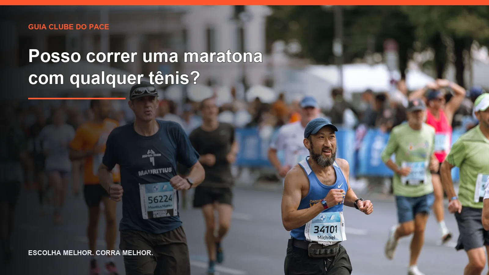 Posso correr uma maratona com qualquer tênis?