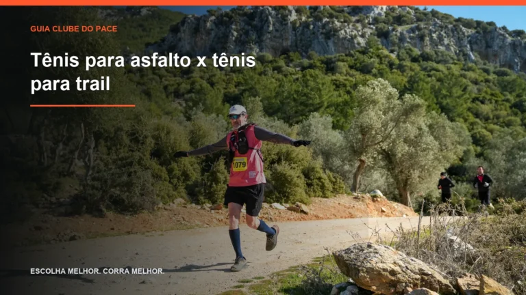 Tênis para asfalto x tênis para trail